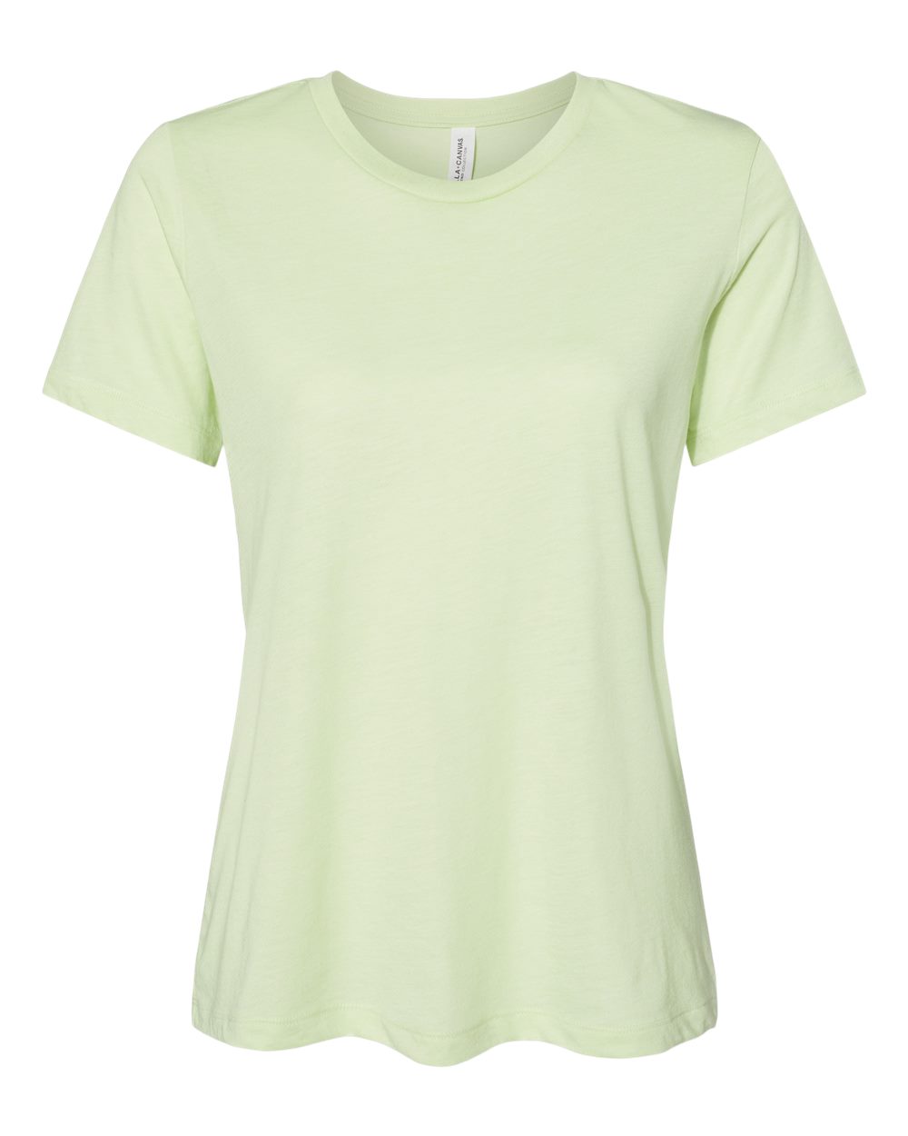 BELLA + CANVAS 6413 | Women’s Relaxed Fit Triblend Tee Spring Green Triblend Front