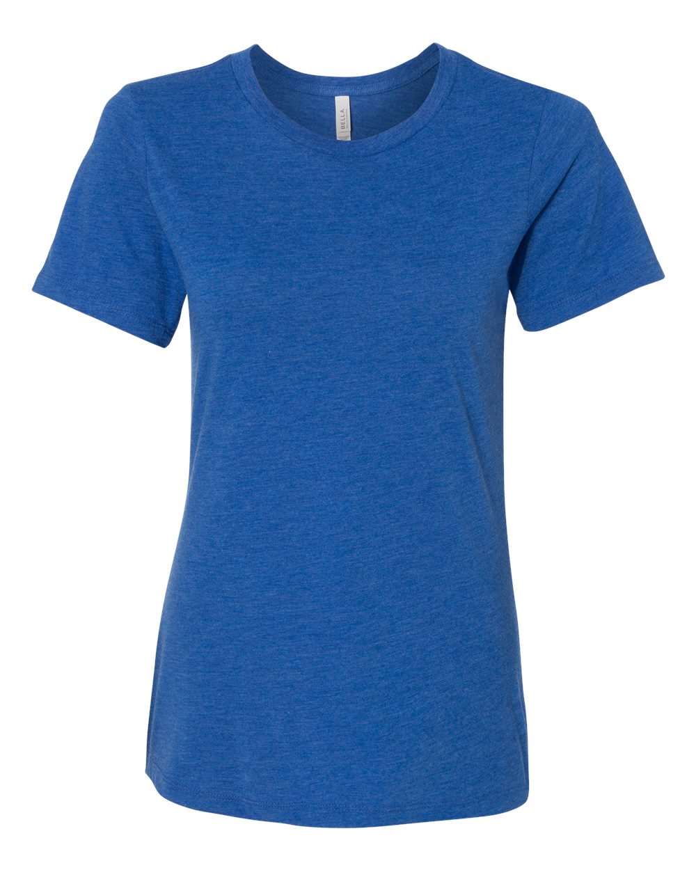 BELLA + CANVAS 6413 | Women’s Relaxed Fit Triblend Tee True Royal Triblend Front