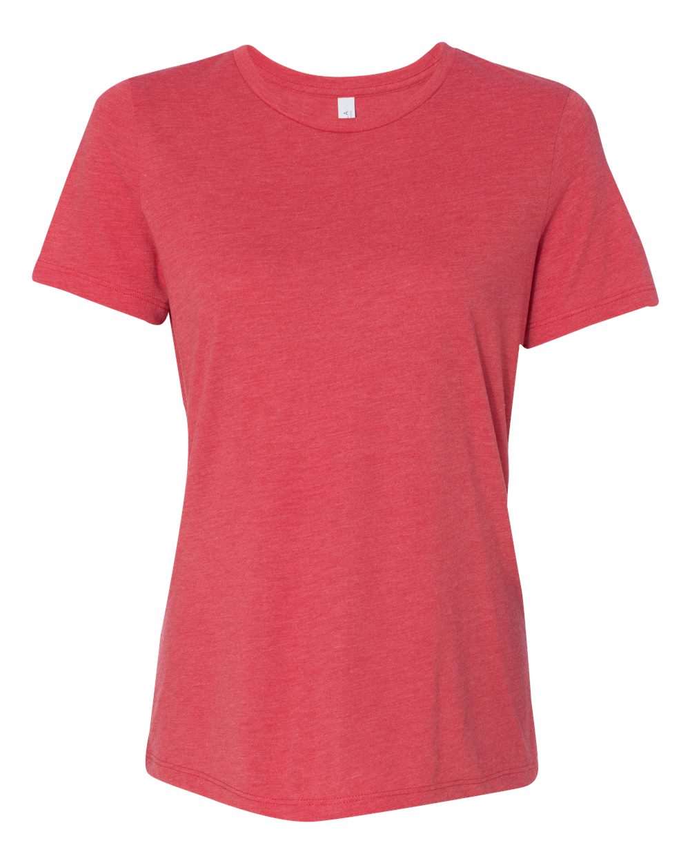 BELLA + CANVAS 6413 | Women’s Relaxed Fit Triblend Tee Red Triblend Front