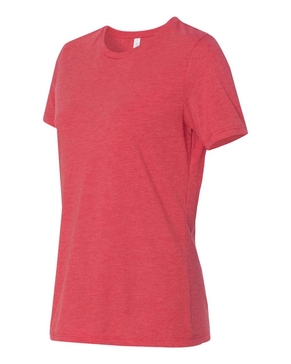 BELLA + CANVAS 6413 | Women’s Relaxed Fit Triblend Tee Red Triblend Side