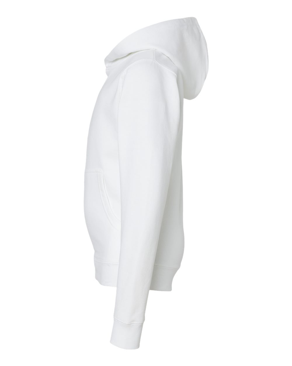 Independent Trading Co. SS4001Y | Youth Midweight Hooded Sweatshirt White DirectSide