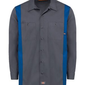Dickies 5524 | Men's Industrial Colorblocked Long Sleeve Shirt Style