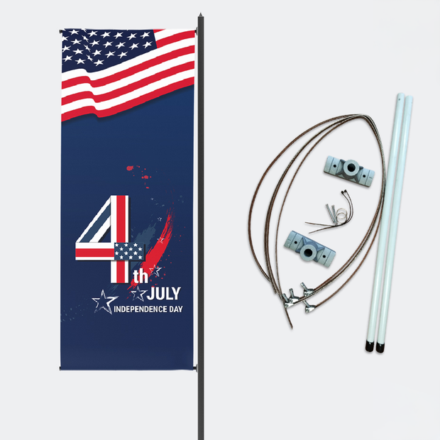 Pole banner kit