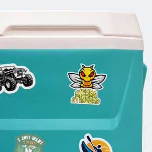 Custom high tack cooler stickers