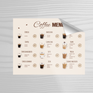 Custom removable countertop stickers